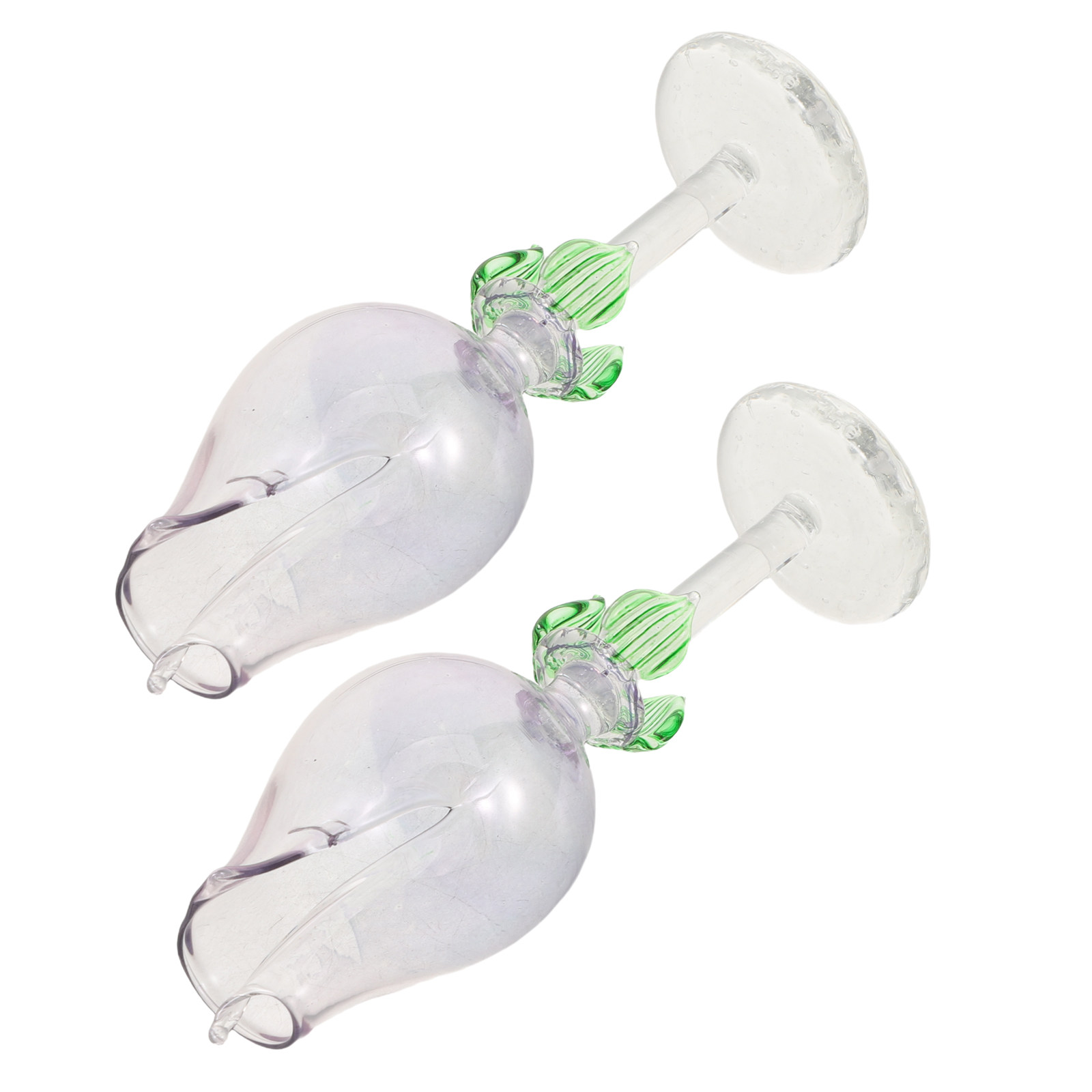 Aromatherapy Diffuser - 2Pcs Flower Shaped Glass Essential Oil