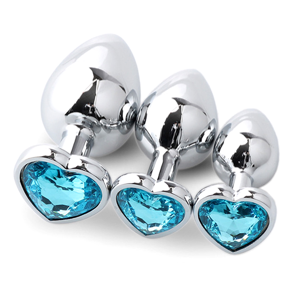 Health Wellness Product - 3PCS Metal Anal Plugs for Couples