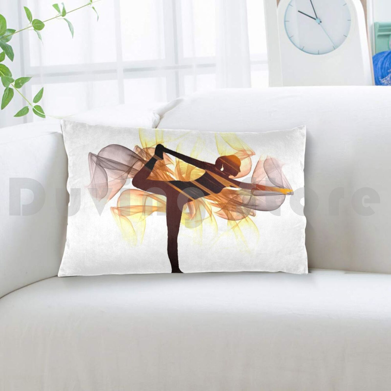 Yoga Poses Pillow Case Printed - Health Wellness Yoga 评论和价格