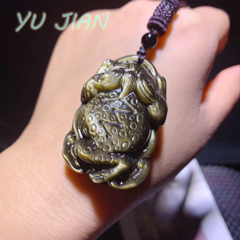 Natural Gold-Obsidian Pendant  - Longevity Health & Wellness Hotel 评论和价格