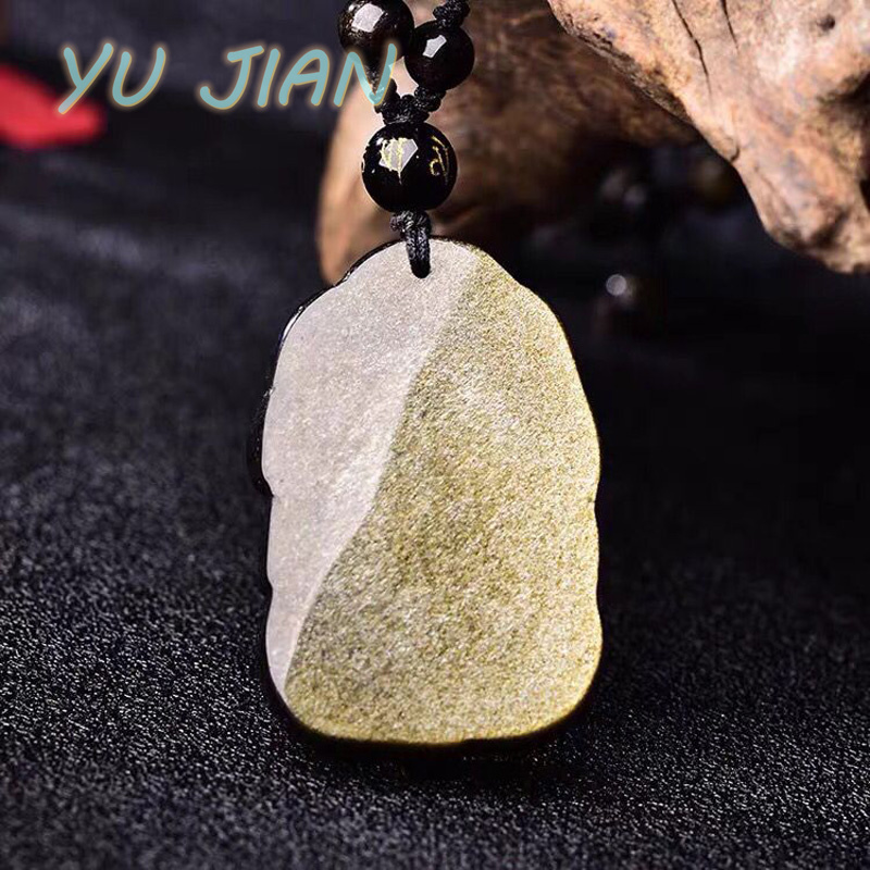 Natural Gold-Obsidian Pendant  - Longevity Health & Wellness Hotel 评论和价格