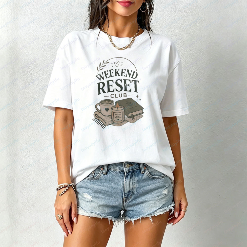 Weekend Reset Club T-Shirt Sel - Your Health Wellness 评论和价格
