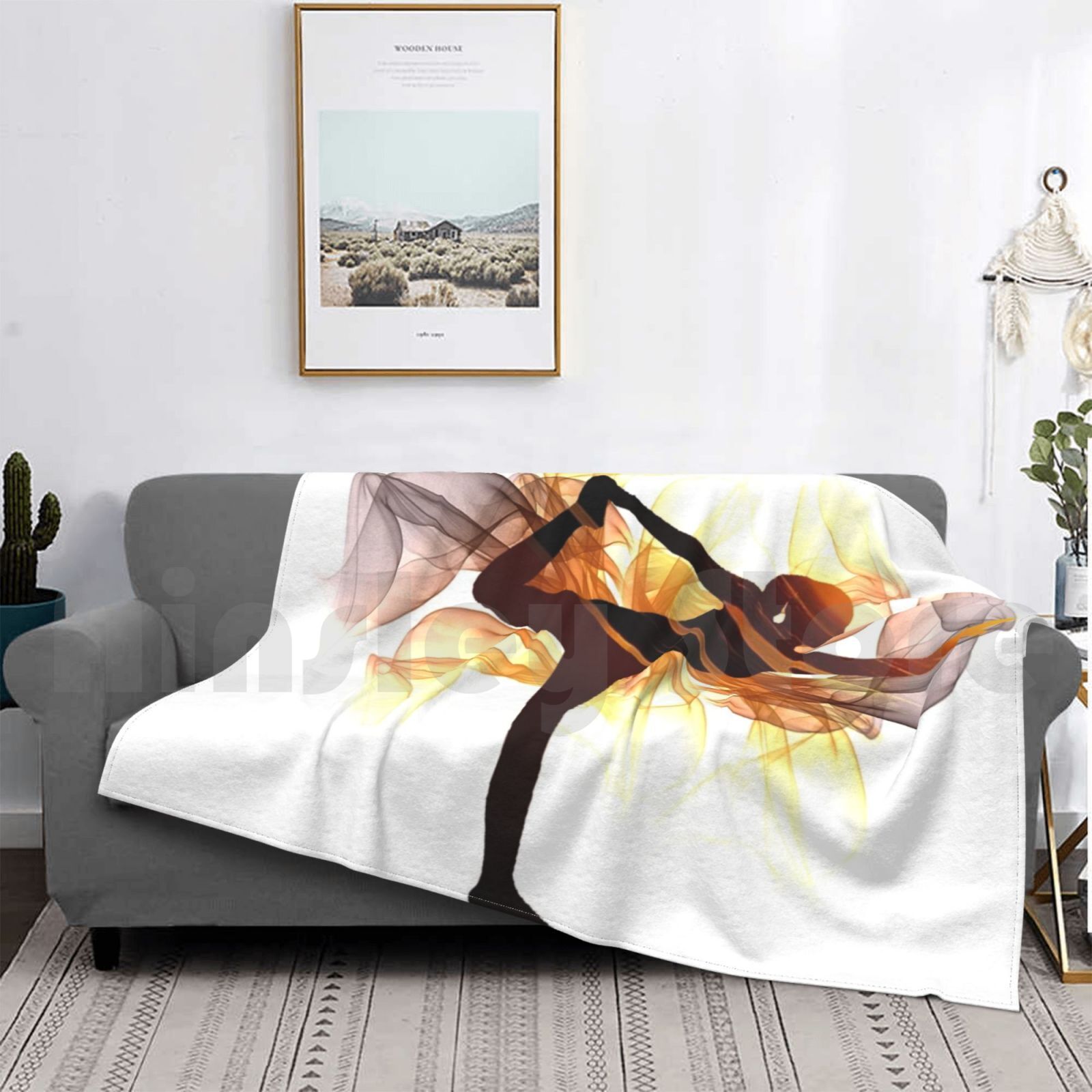 Yoga Poses Blanket For Sofa Be - Health Wellness Yoga 评论和价格