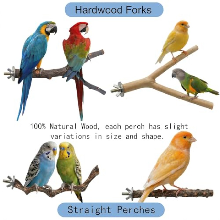 8PCS natural wood bird perches - Health & Wellness Lafayette 评论和价格