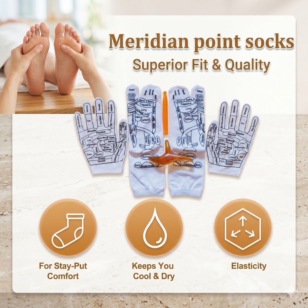 Acupressure Hand Gloves Reflex - Health Wellness Kit 评论和价格