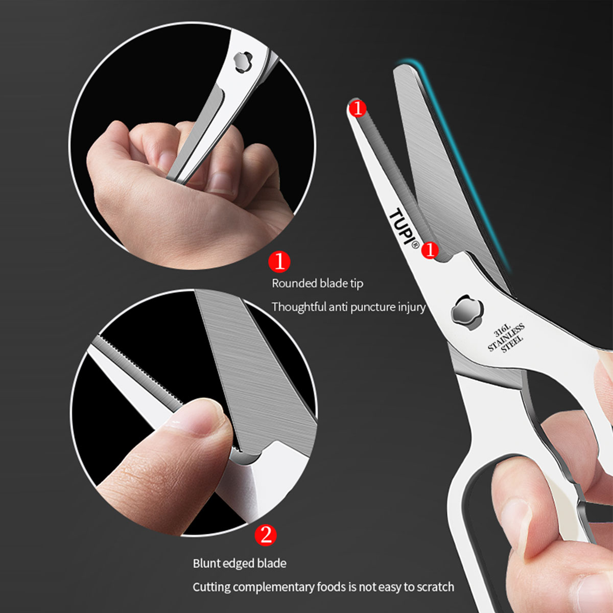 TUPI - Stainless Steel Scissor - Health Wellness Product 评论和价格